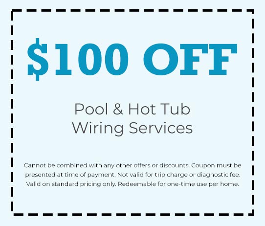 Discount on Pool & Hot Tub Wiring