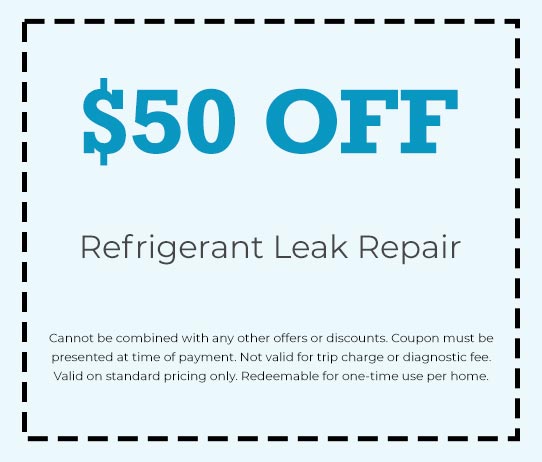 Discount on AC Refrigerant Leak Repair