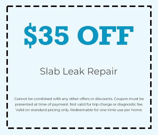 Discount on Slab Leak Repair
