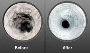 before and after - dryer ducts